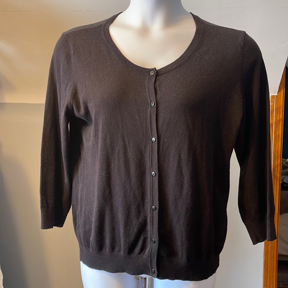 H&M Basics Black Cardigan L